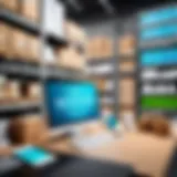 High-tech inventory management software interface