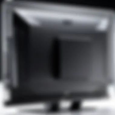 Acer Monitor VESA Mounting Holes Close-up of an Acer monitor showcasing VESA mounting holes