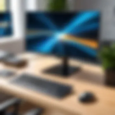 Enhanced Workspace with Acer Monitor Ergonomic workstation setup with mounted Acer monitor