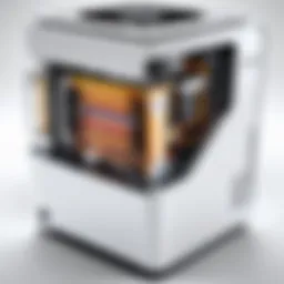 Cutaway illustration of an All-in-One cooler highlighting its components