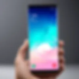 Samsung Galaxy smartphone showcasing unique features