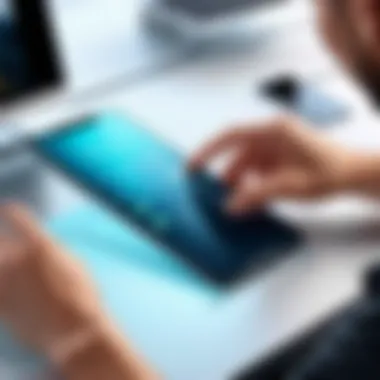 Easy Installation of Screen Protectors User installing a screen protector effortlessly