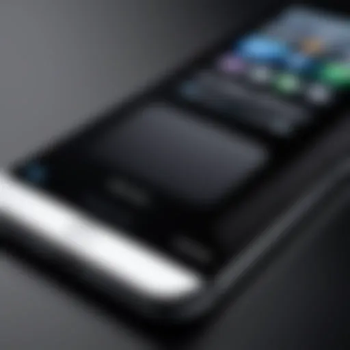 Close-up of the device's sleek design showcasing its innovative features