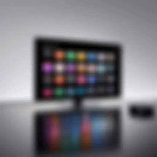 Apple TV HD device showcasing sleek design