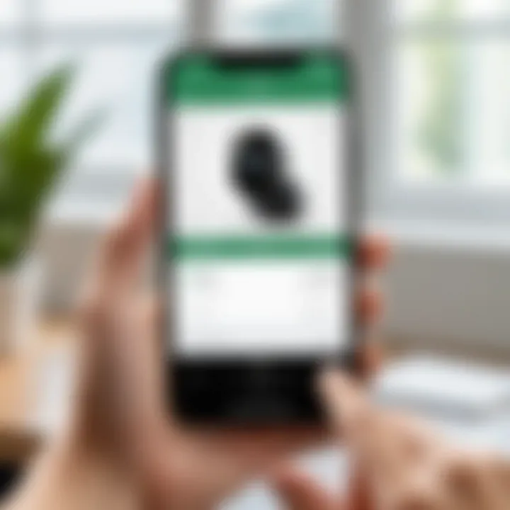 User interface of the Arlo mobile application