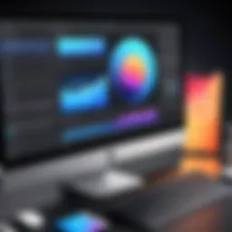 Dynamic interface of a photo editing software showcasing advanced tools