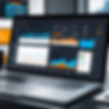 Analytics Dashboard of an ATS A sophisticated ATS dashboard showcasing analytics and user engagement