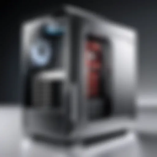 Sleek design of a budget PC case showcasing airflow features