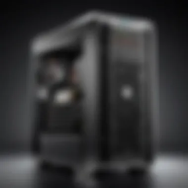 A high-performance HP computer tower ideal for gaming with advanced graphics.