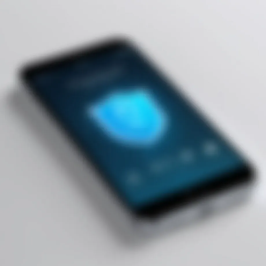 Visual representation of smartphone security measures