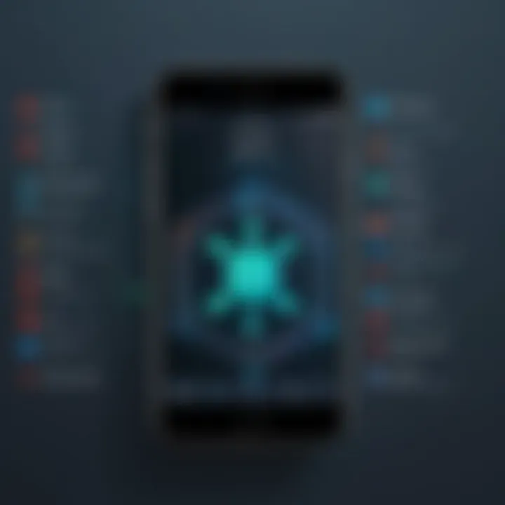 Comparison chart of third-party malware protection apps