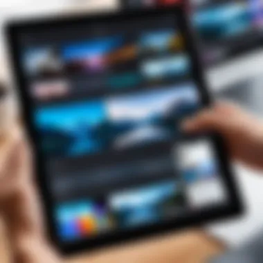 Top Video Editing Apps for iPad Interface Showcase of top video editing apps interface on iPad