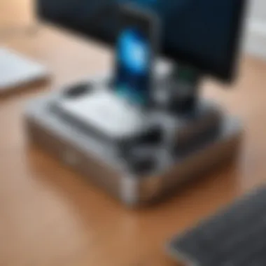 Compact Docking Station for On-the-Go Professionals Compact docking station ideal for travel and remote work