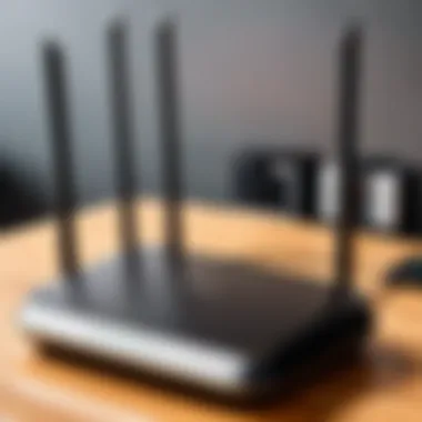 Top-performing Wireless Router High-performance wireless router with multiple antennas