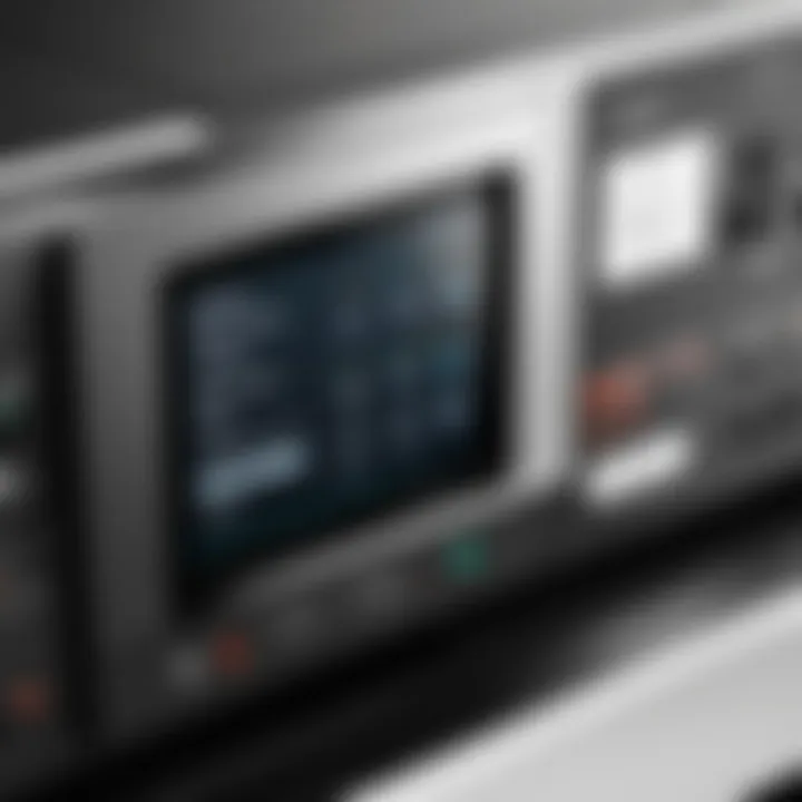 User-friendly laser printer control panel