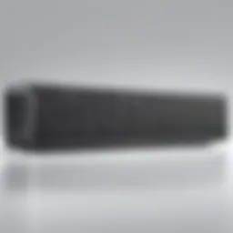 A sleek Bluetooth sound bar highlighting modern design and aesthetics