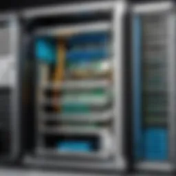 Diagram of server hardware components