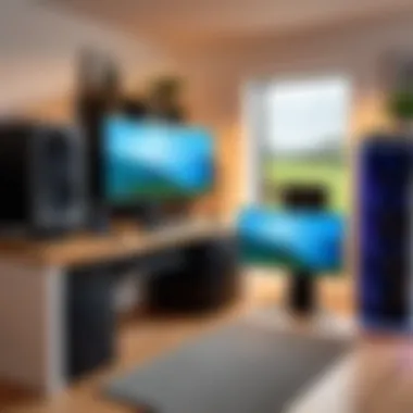 Showcasing a Custom Built PC A completed custom-built PC setup in an Irish home