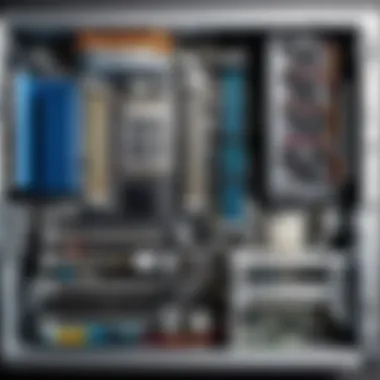 A detailed layout of PC components