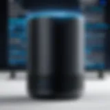 Visual representation of Alexa's voice recognition technology