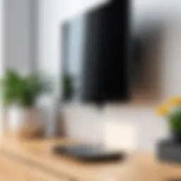 Detailed view of the Clear TV Digital HD Indoor Antenna showcasing its compact design.