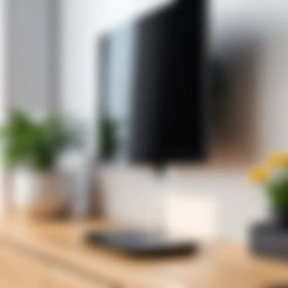 Detailed view of the Clear TV Digital HD Indoor Antenna showcasing its compact design.