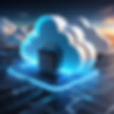 Secure Cloud Infrastructure Secure cloud infrastructure symbolizing VPN technology