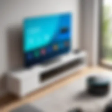 Smart Home Device Compatibility with Smart TV Platforms An infographic illustrating smart home device compatibility.