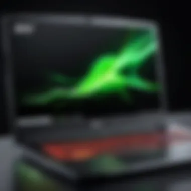 High Performance of Acer Gaming Laptop Acer gaming laptop performing graphics-intensive game