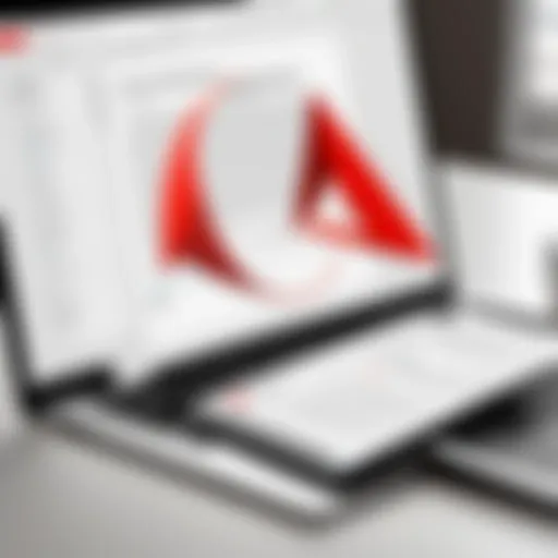Interface showcasing Adobe Acrobat Reader features