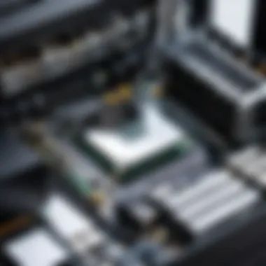 Close-up of the hardware components inside a Boxx Gaming PC