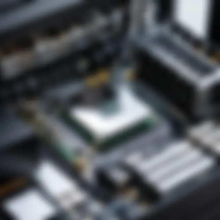 Close-up of the hardware components inside a Boxx Gaming PC