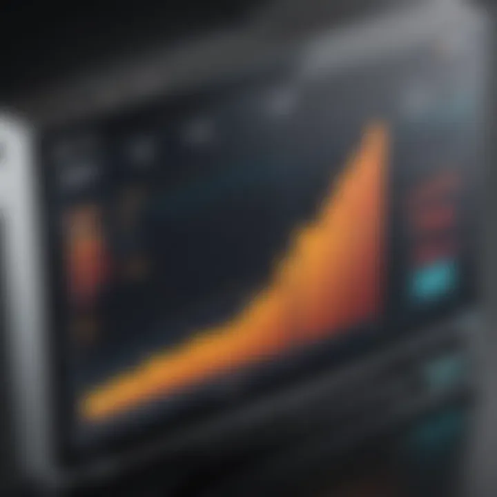 Performance metrics graph depicting Boxx Gaming PC capabilities