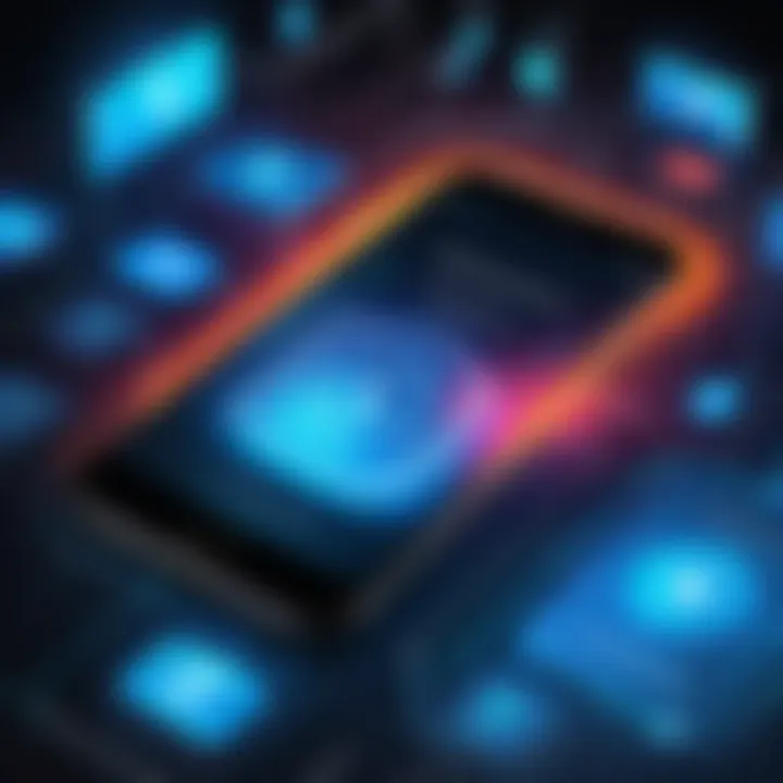 Diagram illustrating smartphone security threats