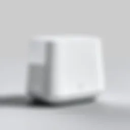 Innovative design of Google Hub WiFi extender showcasing its sleek form