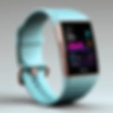 Visual representation of technical specifications for different Fitbit products