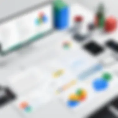 Integrated Collaboration Tools in Google Workspace One Illustration depicting integrated collaboration tools