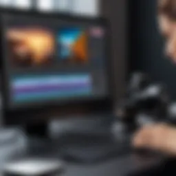 Dynamic interface of photo editing software showcasing advanced tools