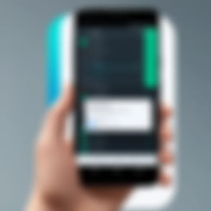 User navigating call recording settings