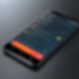 Smartphone displaying call recording app interface
