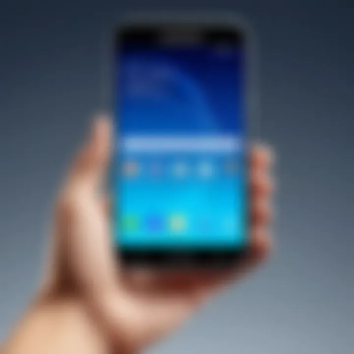 Illustration of the evolution of Samsung Galaxy technology