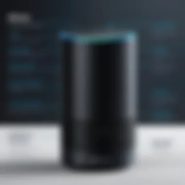 Diagram showing voice command functionalities of Alexa