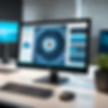 Design aesthetics of the HP monitor in a professional setting