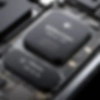 Hardware Specifications of the New iPhone Close-up of hardware specifications and features on new iPhone