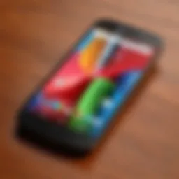 Sleek design of the Moto G showcasing its modern aesthetics