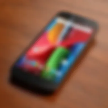 Sleek design of the Moto G showcasing its modern aesthetics