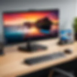 Lenovo docking station with three monitors connected