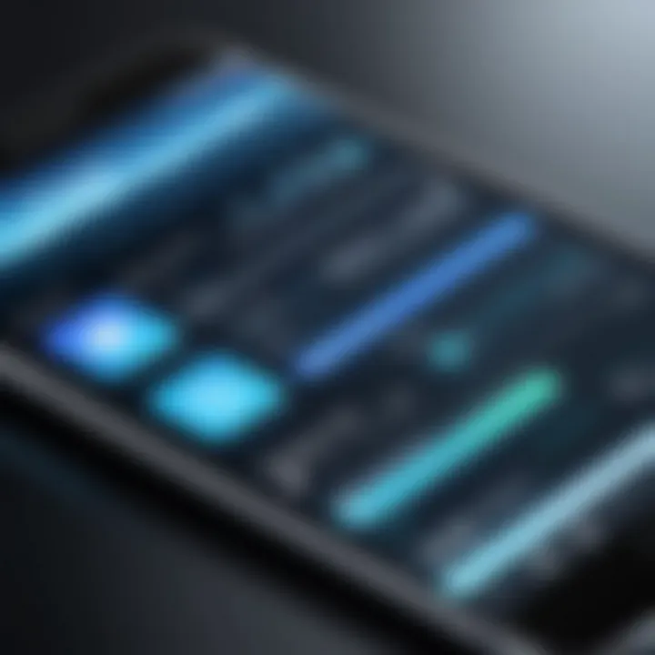 User interface display of a popular mobile operating system.