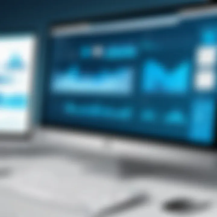 Data analytics visualization concept
