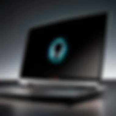 Sleek design of Dell Alienware laptop showcasing its premium build